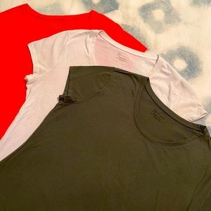 No Boundaries Layering Tees, bundle of 3 cotton/poly Junior XXL 15-17